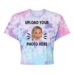 Women's Tie Dye Crop Top Tee