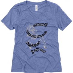 Ladies Relaxed Fit Super Soft Triblend V-Neck Tee