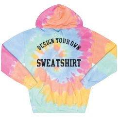Unisex Tie-Dye Fleece Hoodie