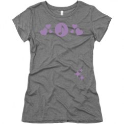 Ladies Slim Fit Super Soft Triblend Tee