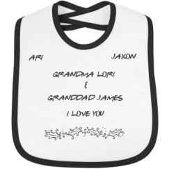 Infant Contrast Trim Bib