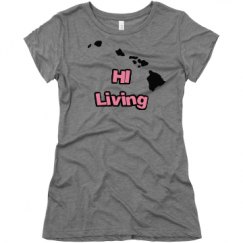 Ladies Slim Fit Super Soft Triblend Tee