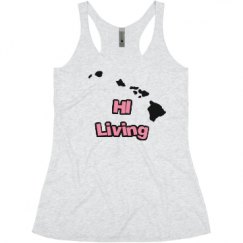 Ladies Slim Fit Super Soft Racerback Triblend Tank