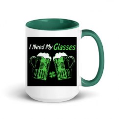 15oz Ceramic Mug with Color Inside