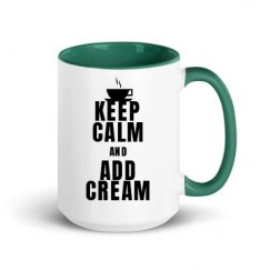 15oz Ceramic Mug with Color Inside