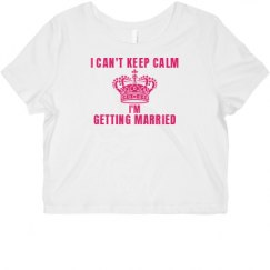 Ladies Slim Fit Crop Top Tee