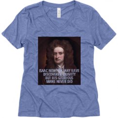 Ladies Relaxed Fit Super Soft Triblend V-Neck Tee