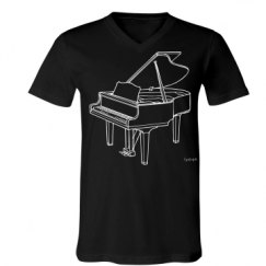 Unisex V-Neck Jersey Tee