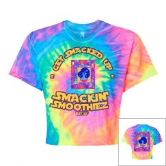 SMACKIN' X INFUSED NEON RAINBOW CROP TOP