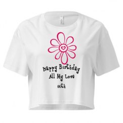 Ladies Festival Cali Crop Top Tee