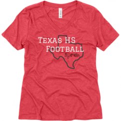 Ladies Relaxed Fit Super Soft Triblend V-Neck Tee