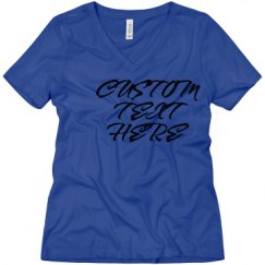 Ladies Relaxed Fit V-Neck Tee