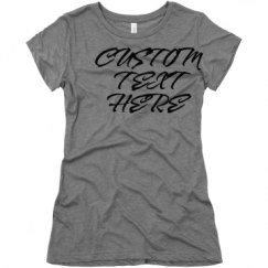 Ladies Slim Fit Super Soft Triblend Tee