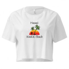 Ladies Festival Cali Crop Top Tee