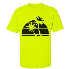 Unisex Ultra Cotton Safety Neon Crewneck Tee