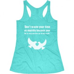 Ladies Slim Fit Super Soft Racerback Triblend Tank