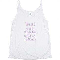 This girl runs on confidence