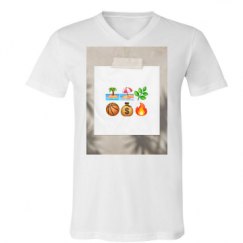 Unisex V-Neck Jersey Tee