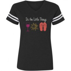 Ladies Relaxed Fit Vintage Sports Tee