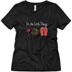 Ladies Relaxed Fit V-Neck Tee