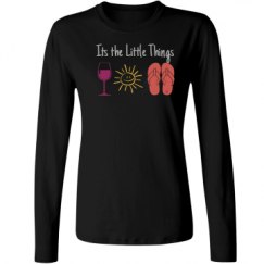 Ladies Relaxed Fit Basic Long Sleeve Tee