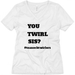 Ladies Relaxed Fit V-Neck Tee