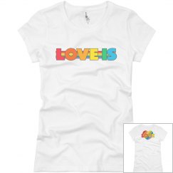 Love is love pride graphic tee 