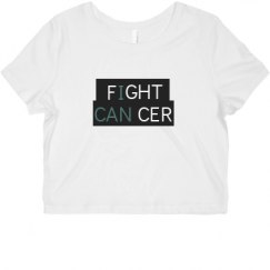 Ladies Slim Fit Crop Top Tee