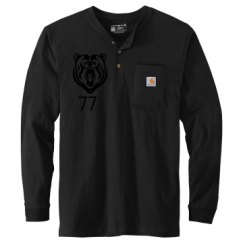 Unisex Carhartt Long Sleeve Henley Tee