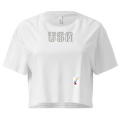 Ladies Festival Cali Crop Top Tee