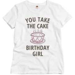 You take the cake birthday girl