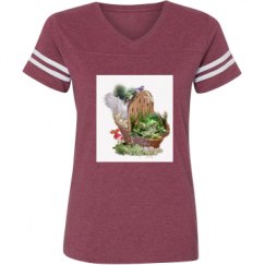 Ladies Relaxed Fit Vintage Sports Tee