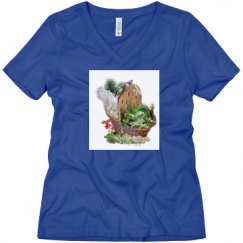 Ladies Relaxed Fit V-Neck Tee