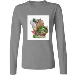 Ladies Relaxed Fit Basic Long Sleeve Tee