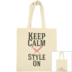 Keep Calm Canvas Distress