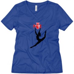 Ladies Relaxed Fit V-Neck Tee