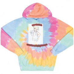 Unisex Tie-Dye Fleece Hoodie