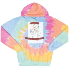 Unisex Tie-Dye Fleece Hoodie