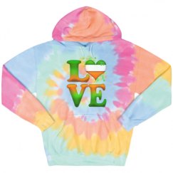 Unisex Tie-Dye Fleece Hoodie