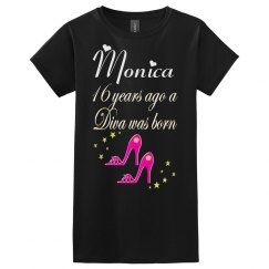 PERSONALIZED 16 BIRTHDAY SHOE LOVER T SHIRT