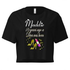 Ladies Festival Cali Crop Top Tee