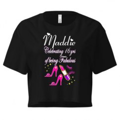 Ladies Festival Cali Crop Top Tee