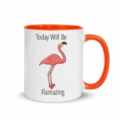 11oz Ceramic Mug with Color Inside