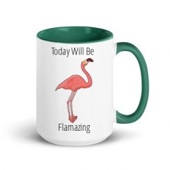 15oz Ceramic Mug with Color Inside