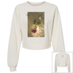 Drying Rose Photo Fleece Sweatshirt