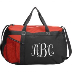 Custom Monogrammed Initials Duffel