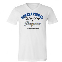 Unisex V-Neck Jersey Tee