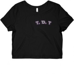 Ladies Slim Fit Crop Top Tee