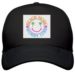 Beach More🌴Worry Less Hat