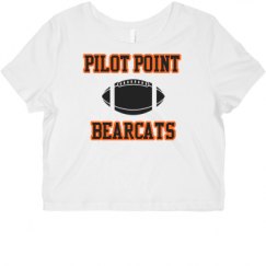 Ladies Slim Fit Crop Top Tee